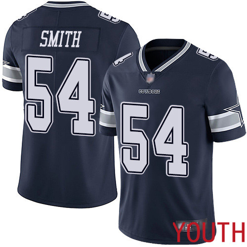 Youth Dallas Cowboys Limited Navy Blue Jaylon Smith Home 54 Vapor Untouchable NFL Jersey
